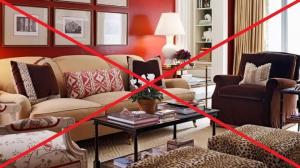 7 häufigsten Fehler, die vermieden werden sollten, wenn die Wohnmöbel platzieren.