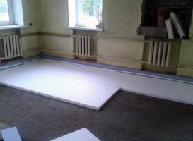 Die Verwendung von Isolierung für Fußbodenheizungen