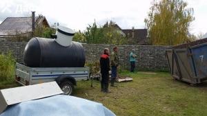 Eine Erhöhung des Wasserspeichers mit einer kleinen Produktionsrate des Bohrlochs