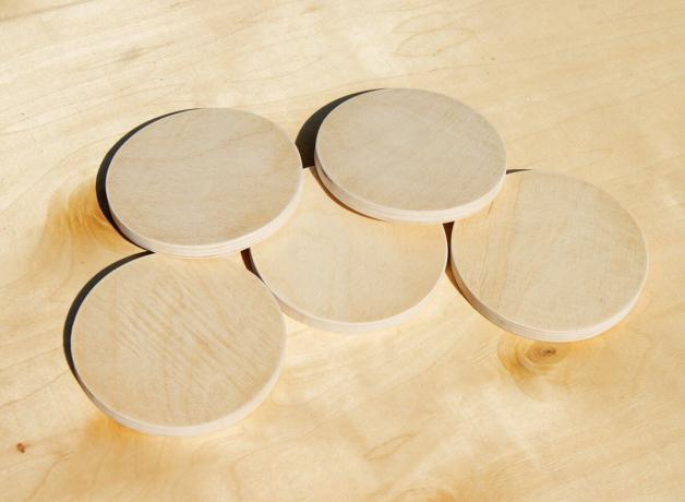 Kreise aus Sperrholz