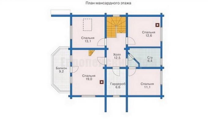 Anordnung der zweiten Etage. Bildquelle: dom-bt.com