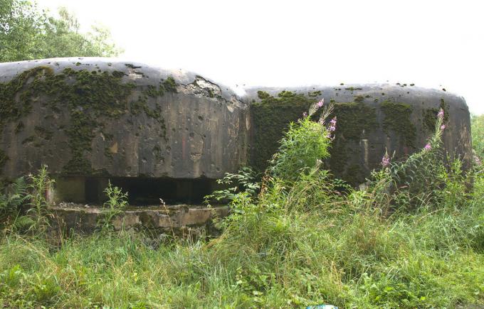 Maschinengewehr Bunker Kaur. Foto von "Yandex Pictures" Service.