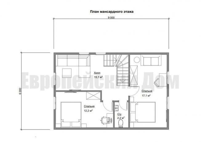 Anordnung der zweiten Etage. Bildquelle: dom-bt.com