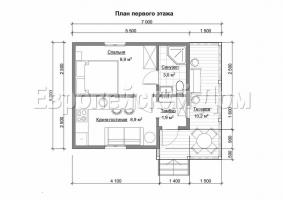 Bequem und kompaktes 5x7 Haus genau wie Sie und Ihre Familie