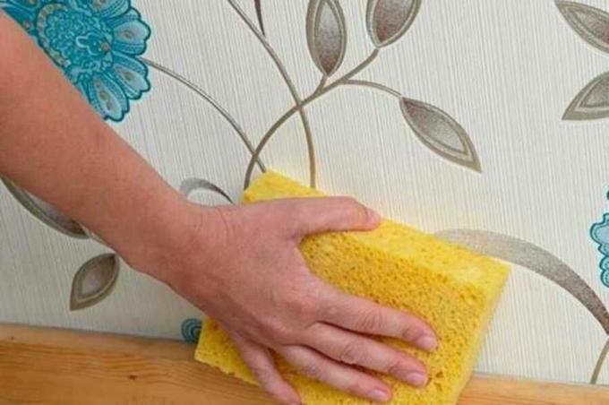 Wie vor Staub und Schmutz waschen Tapete?