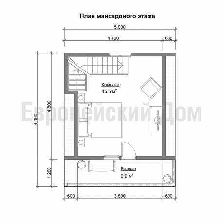 Anordnung der zweiten Etage. Bildquelle: dom-bt.com