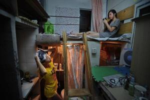 Capsule Wohnungen in China, oder wie in einer Box unter dem Kühlschrank, um zu überleben