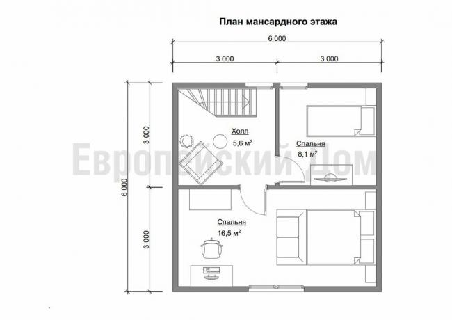 Anordnung der zweiten Etage. Bildquelle: dom-bt.com