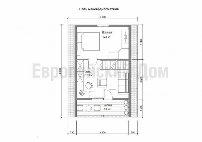 Anordnung der zweiten Etage. Bildquelle: dom-bt.com