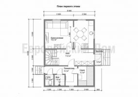 Haus 6x8 mit Bad-Komplex