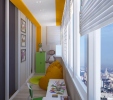 Das Zimmer vom Balkon oder Loggia: eine neue funktionalen Räumlichkeiten