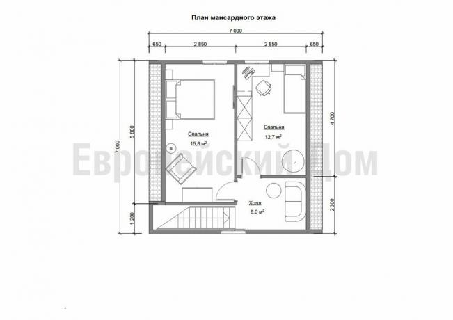 Anordnung der zweiten Etage. Bildquelle: dom-bt.com